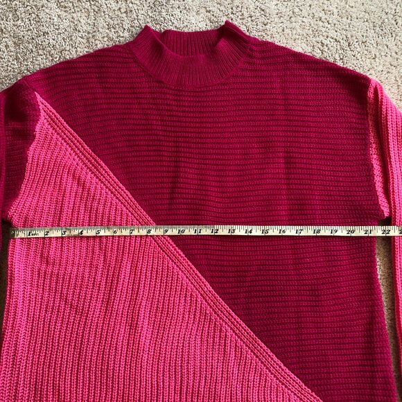 NWOT Shein ColorBlock Long-Sleeve Oversize Knit Sweater Top - Picture 6 of 9